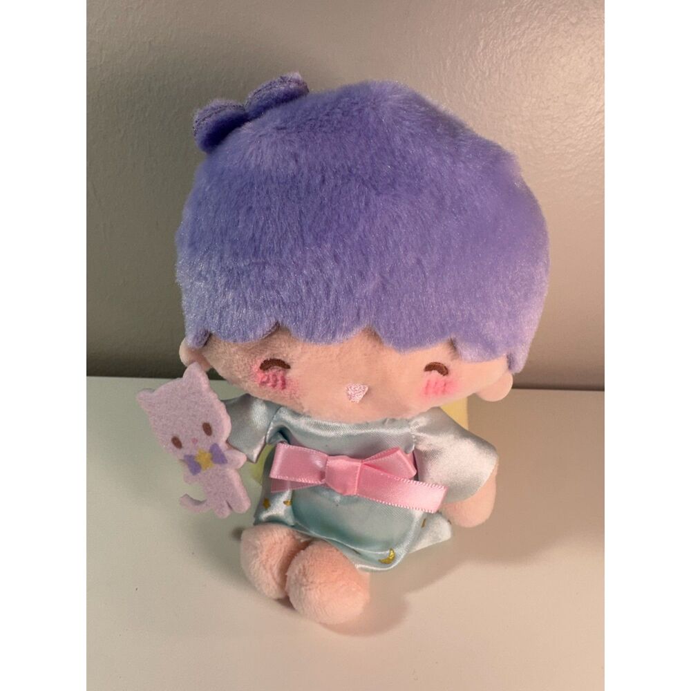 Sanrio Little Twin Stars Kiki Plush Mascot Holder Pastel Keychain Frame Series